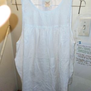 White casual spring tank